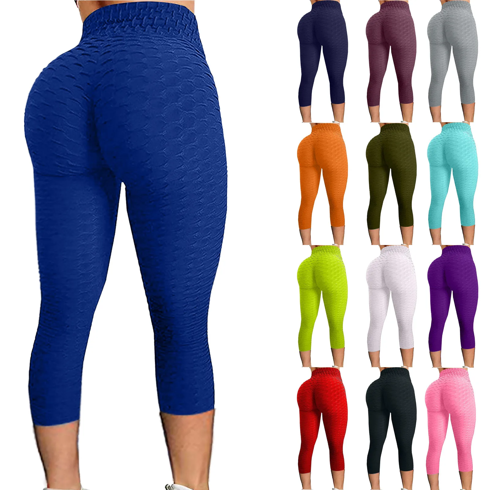 

High Waist Fitness Leggings Women Workout Push Up Legging Fashion Solid Color Bodybuilding Jeggings Women Pants