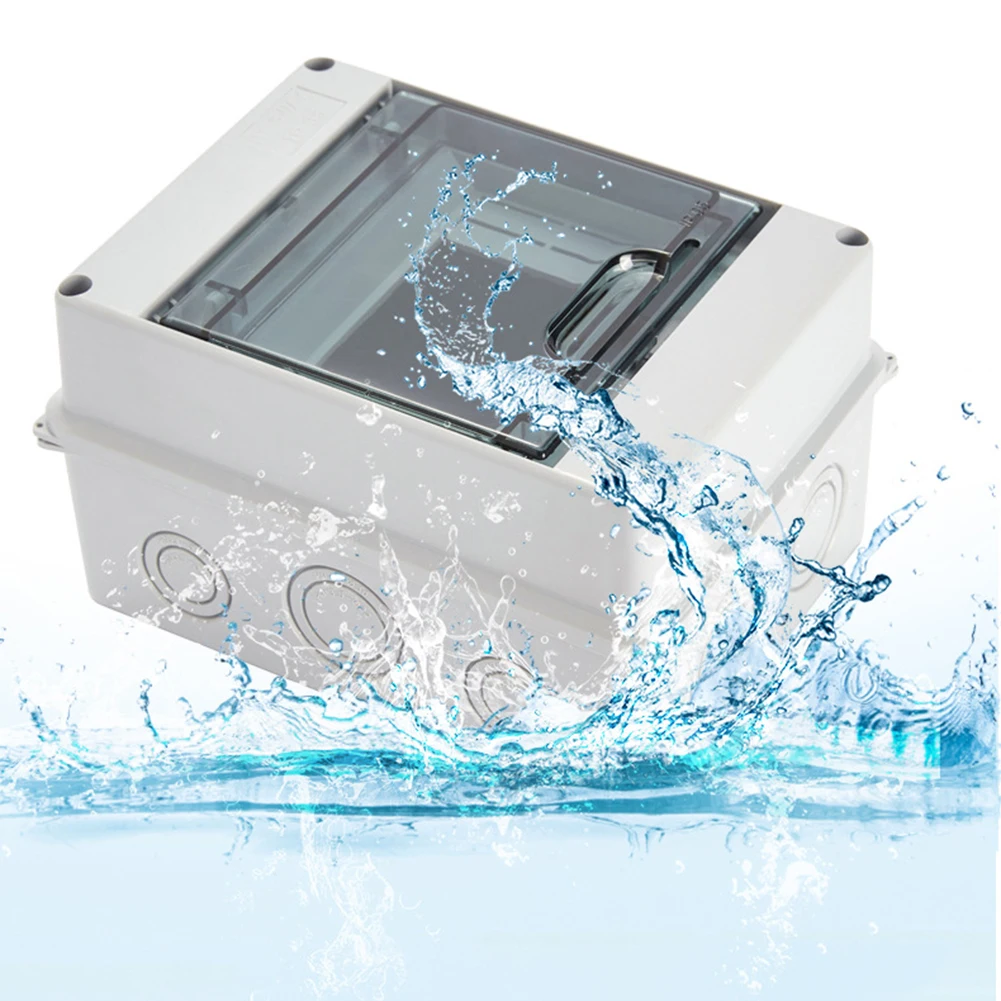

Outdoor Waterproof Distribution Box ABS Surface-Mounted 1Row 5 Modules IP65 Fuse Box 160 X 120 X 93 Mm -20℃~+70℃ Electrical Tool