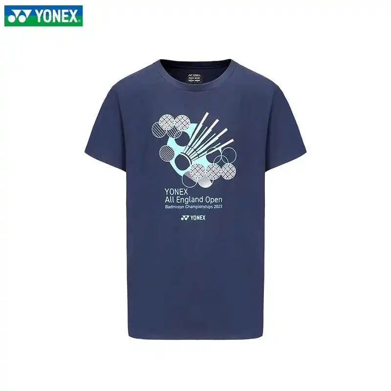 Yonex 2024 новый теннисный костюм для бадминтона мужская спортивная футболка с