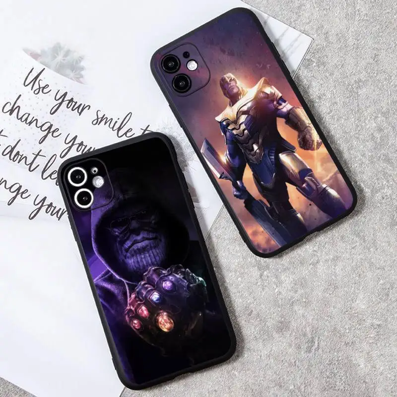 

Marvel Superhero Thanos Phone Case For iphone 14 Plus 13 12 Mini 11 Pro XS Max X XR Cover