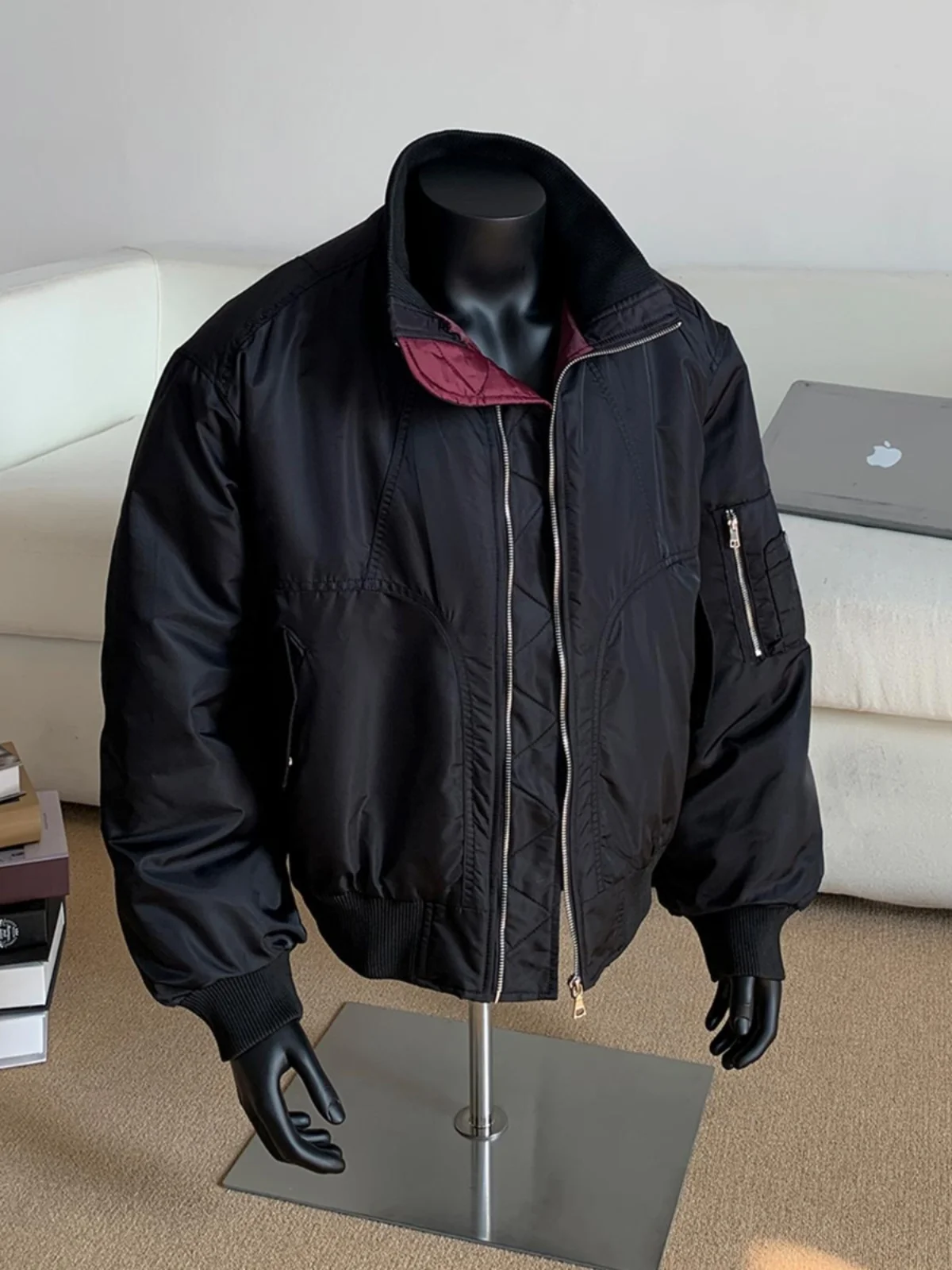 Куртка-бомбер American Sle Bomber куртка на хлопковой подкладке мужская зимняя толстая