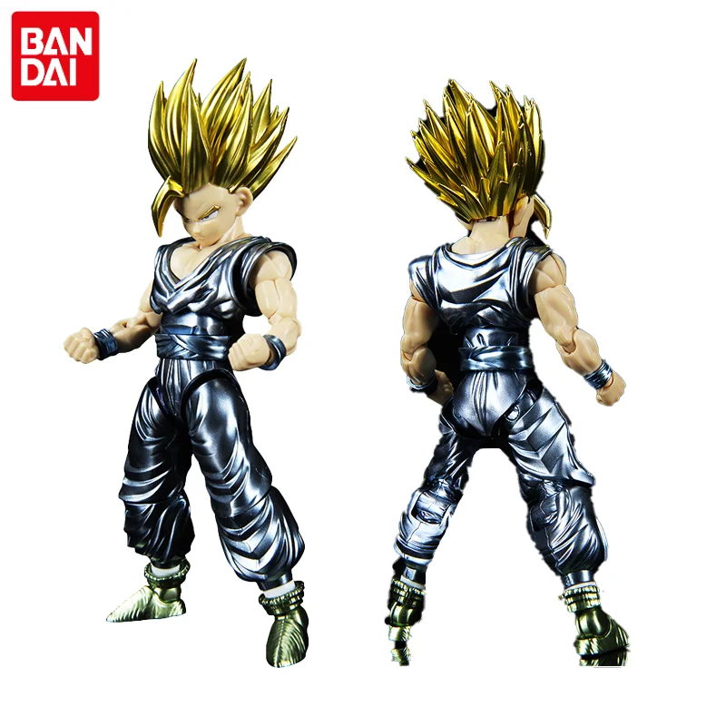 

Original Bandai Dragon Ball Anime Figure Metal Color Super Saiyan Son Gohan Anime Characters Assembly Model Anime Action Figures