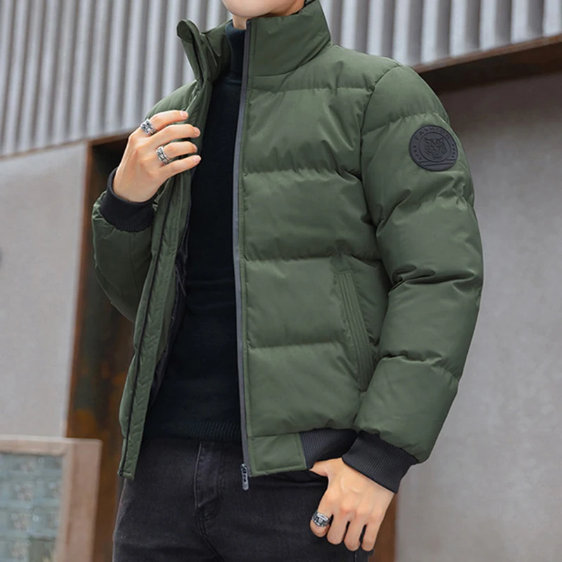 Plus Size 8XL Winter Hot Sale Stand Collar Jacket Men Thick Windbreaker Warm Outerwear Mens Lining Snow Skiing Sports Coat Parka