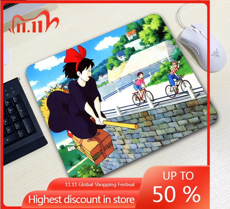 

Kiki's Delivery Service kawaii desk pad desk computer accessories pad anime japanese mouse pad genshin impact pad anime mousepad