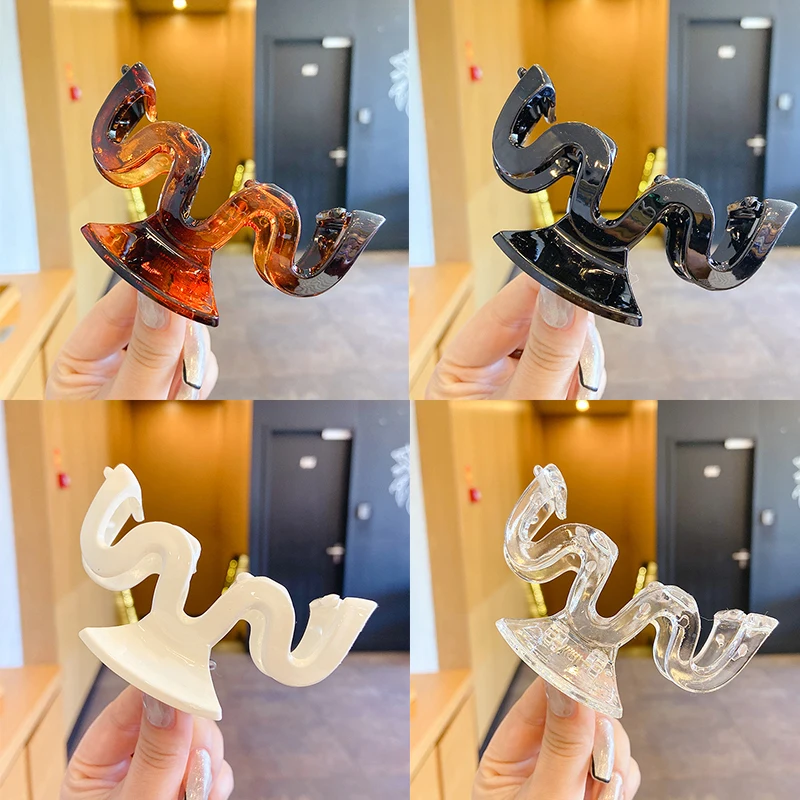 

Fashion Women Wave Clip French Vintage Large Back Head Hair Clip Elegant Temperament Hairpin Headband Korean Hair Accessories
