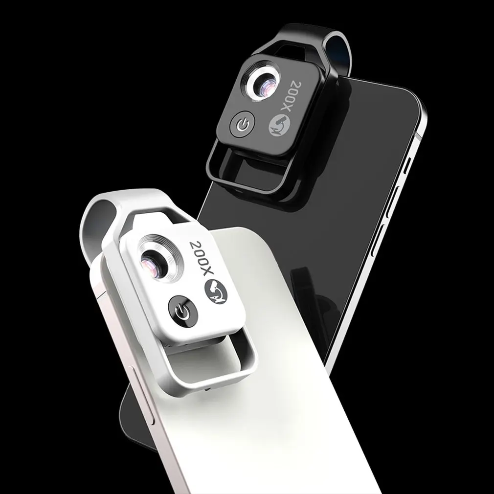 200X Magnification Microscope Lens With CPL Mobile LED Micro Pocket Macro For Iphones All Smartphones | Мобильные телефоны и