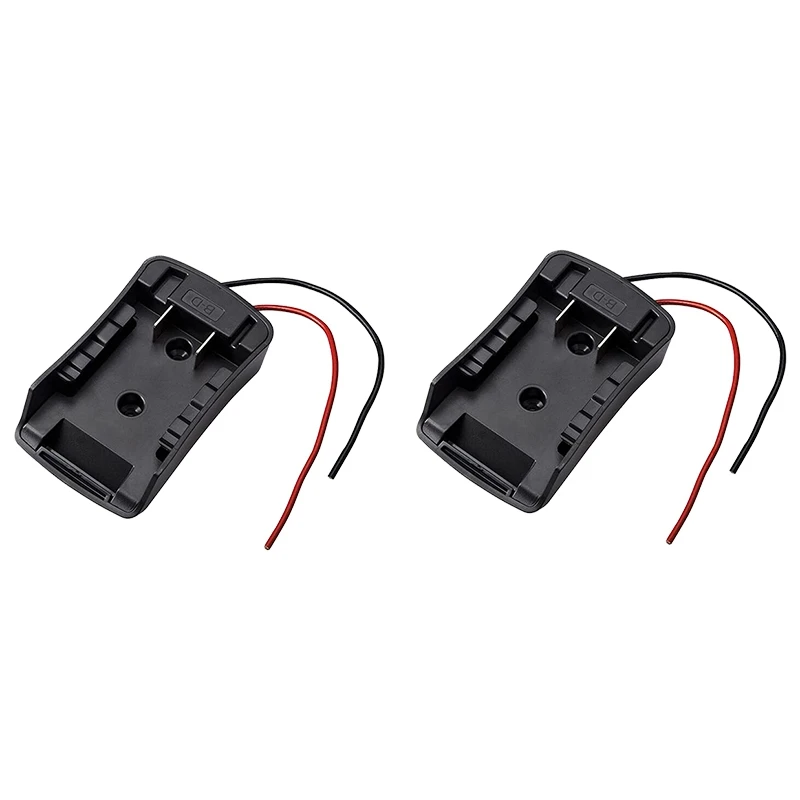 

2 Pack For Power Wheels Adapter For 20V Dock Power Connector 14 Gauge Robotics(Black)