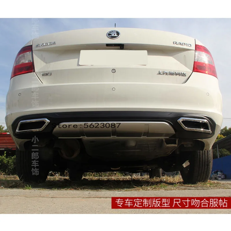 Высококачественный черный Задний бампер ABS средство защиты багажника с