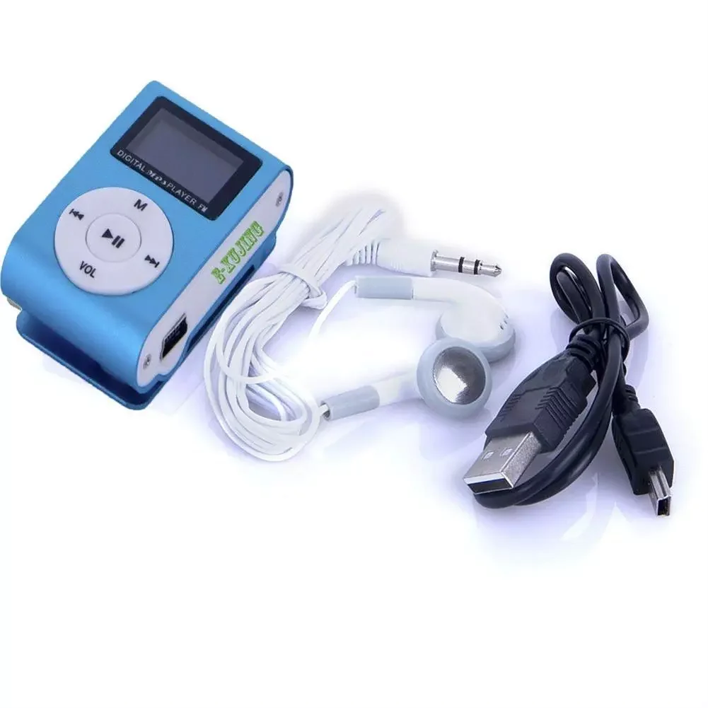 MP3-плеер Mini Cube с клипсой ЖК-дисплей перезаряжаемая портативная музыкальная
