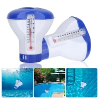 swimming pool floating chlorine dispenser with thermometer disinfection automatic applicator pump swimming pool accessories