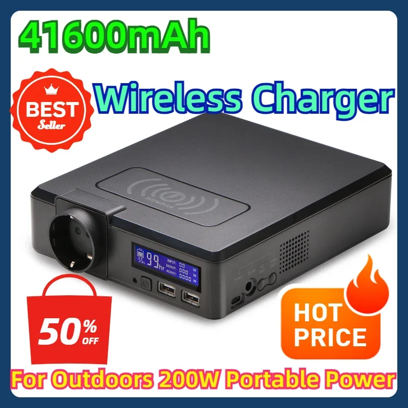 Аварийный источник питания на солнечной батарее емкостью 154 Втч/41600 мАч с