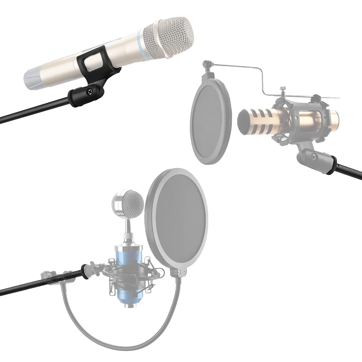 FREEBOSS регулируемый металлический напольный штатив с ангелом проводная