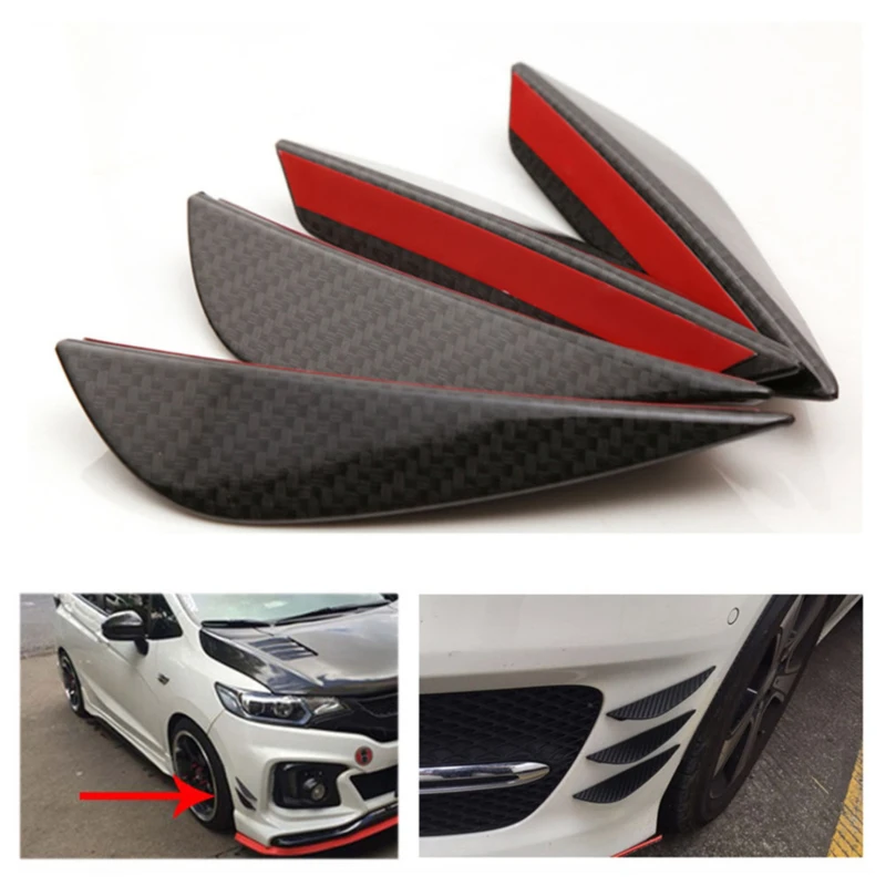 

Car Wind Blade Spoiler Canards Exterior Body Front Bumper Anti Collision Paste