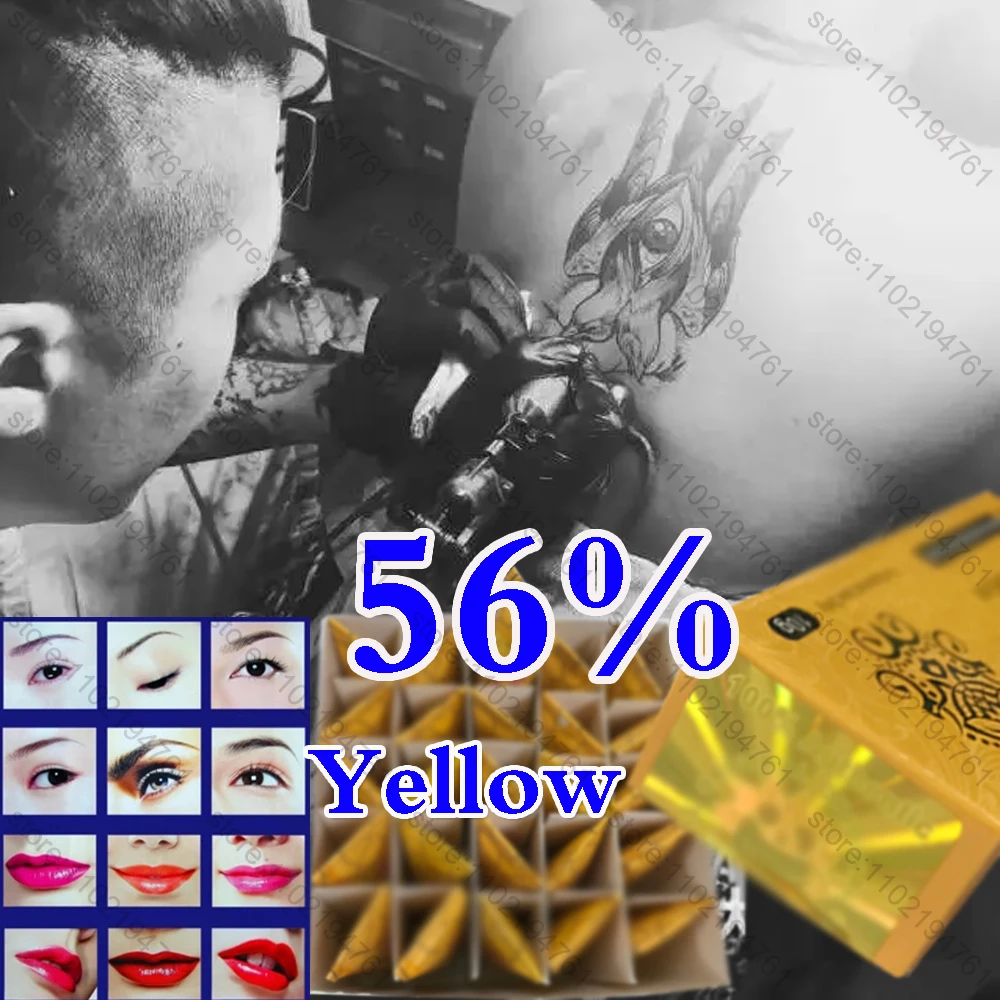 

Новинка 56% крем для перманентного макияжа желтого цвета с надписью Before Tattoo, подводка для глаз и бровей, подводка для губ 10 г