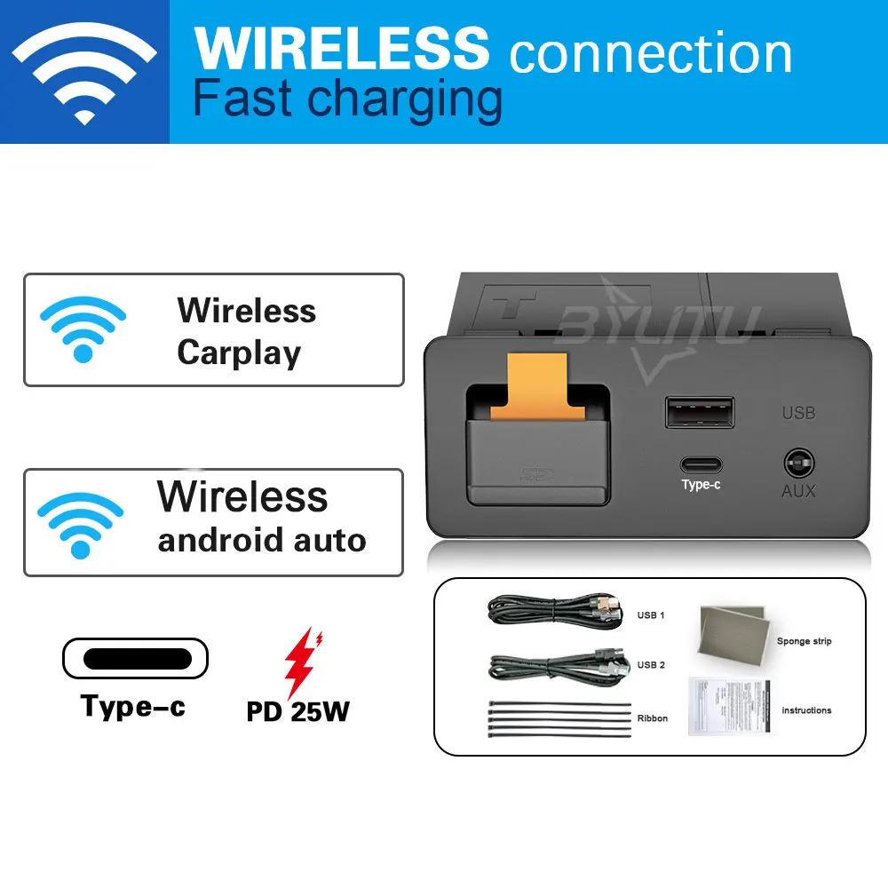 

Беспроводная система Android Auto и беспроводная система Carplay Android 11, быстрая зарядка Type-C для Mazda2 3 6 CX30 CX5 CX8 CX9, Bluetooth WiFi