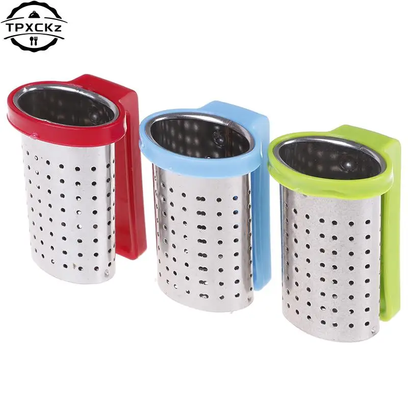 

Stainless Steel Tea Infuser Loose Leaf Tea Diffuser Strainer Herbal Spice Filter Drinkware Tea Accessories With Handle Hanger