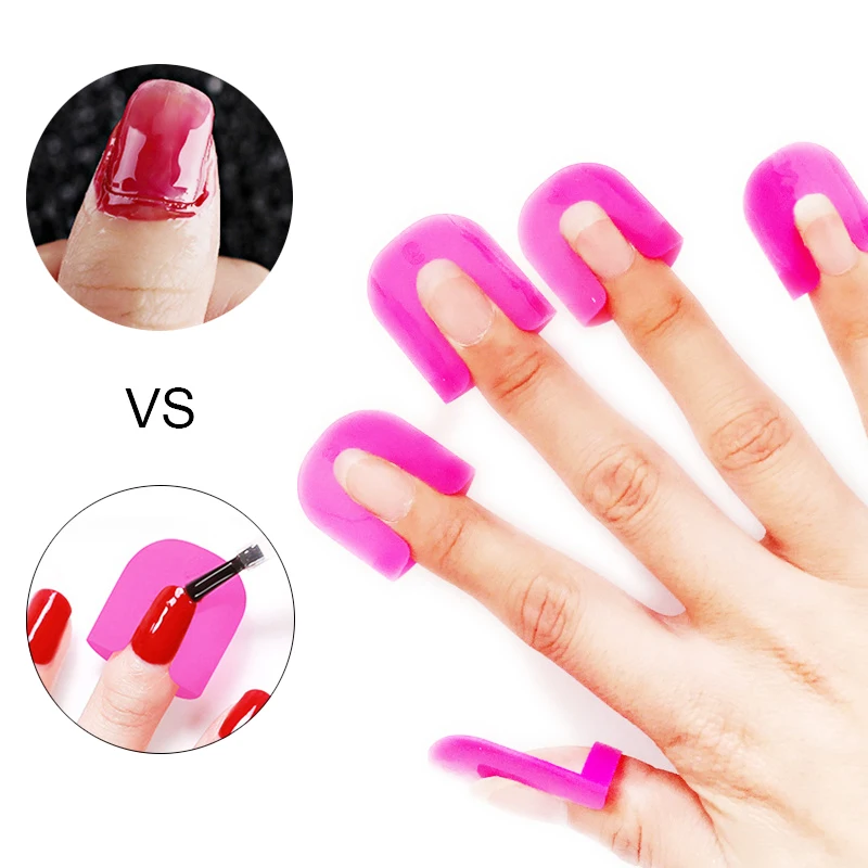 

26pcs U-shape Nail Form Guide Sticker Nail Polish Varnish Protector Stickers Manicure Tool Spill-proof Finger Cover
