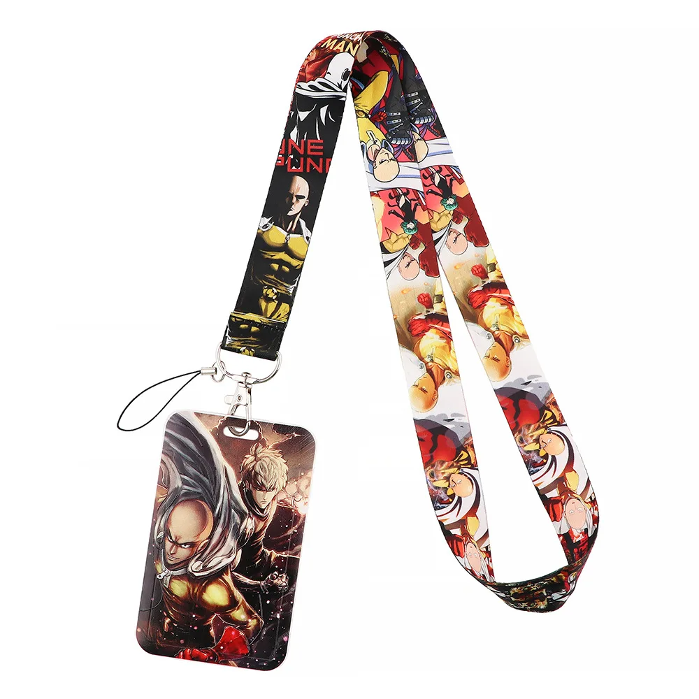 

D1513 Anime Cool Character Neck Strap Lanyards for Key ID Card Gym Cell Phone Strap USB Badge Holder Rope Key rings Accessories