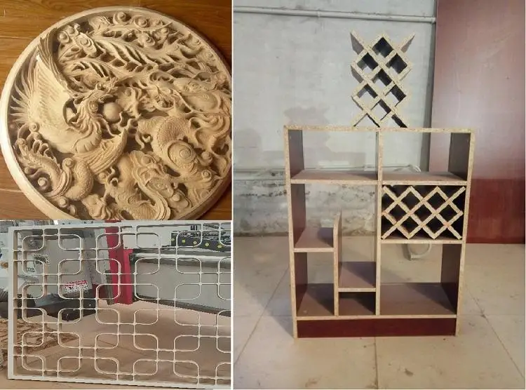 Maxicam МДФ акриловая фанера с двумя рабочими зонами гнездовой/канавочный