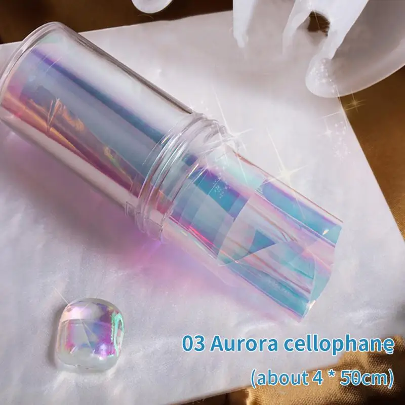 Наклейки для ногтей Аврора целлофан самоклеящиеся подвески аксессуары маникюра