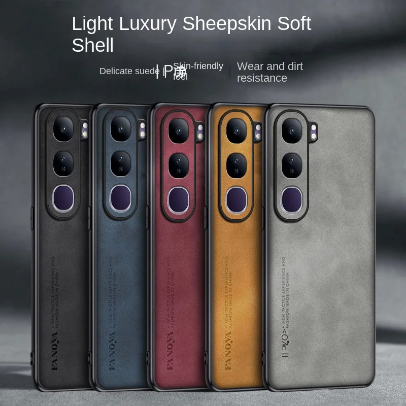 Чехол Vivo V40 Lite 5G из искусственной кожи противоударная задняя крышка жесткий