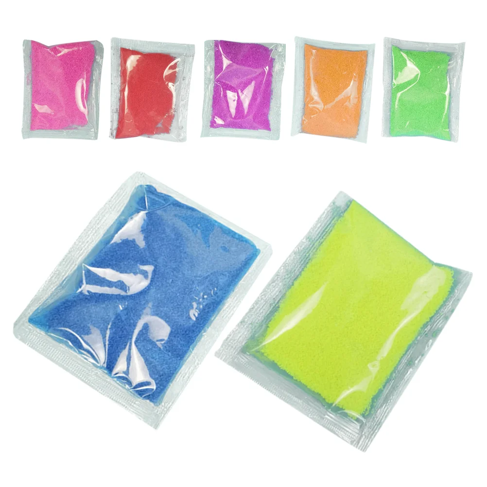 7 упаковок песочных игрушек портативных маленьких гидрофобных песков детский