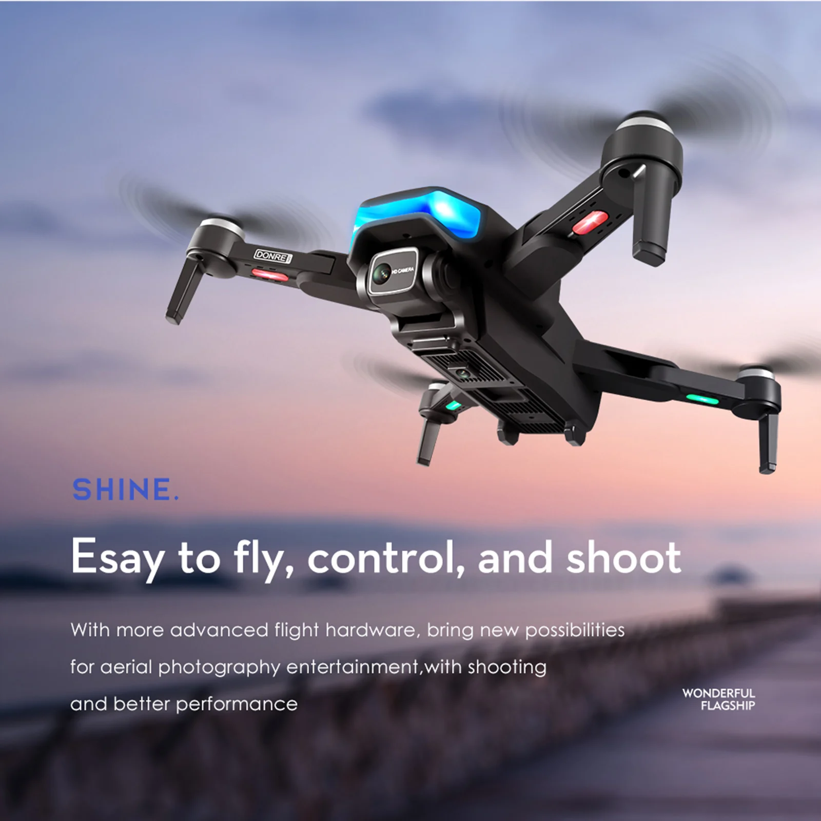 GPS RC Дрон 6K HD камера бесщеточный двигатель FPV 5G WiFi EIS Квадрокоптер черный |