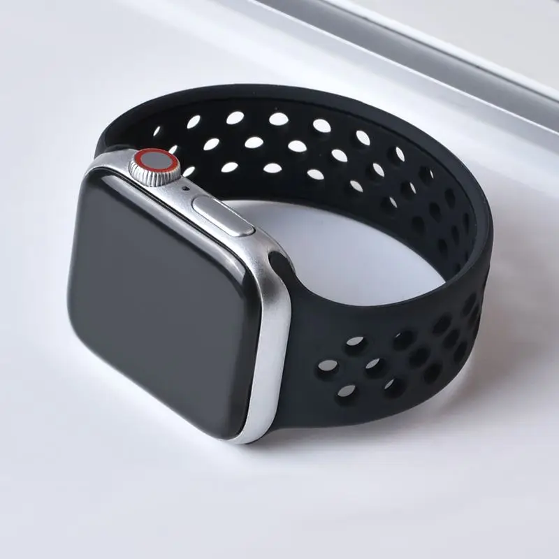 

Solo Loop strap For Apple Watch Band 45mm 40mm 44mm 41mm 40mm 49mm 45 mm silicone belt bracelet iWatch Series 3 4 SE 6 7 Ultra 8