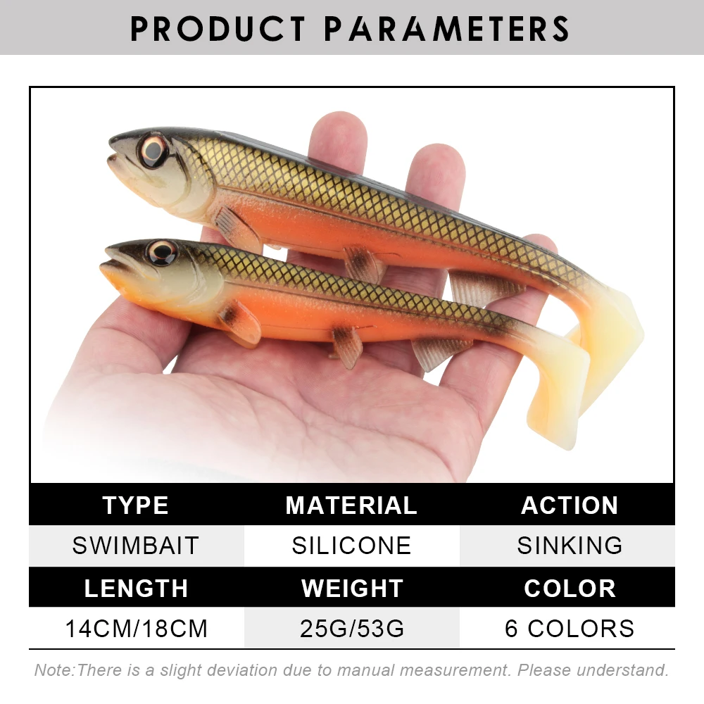 Рыболовная приманка Spinpoler Shad Мягкая 140 мм/180 мм пластиковые приманки свимбейт для