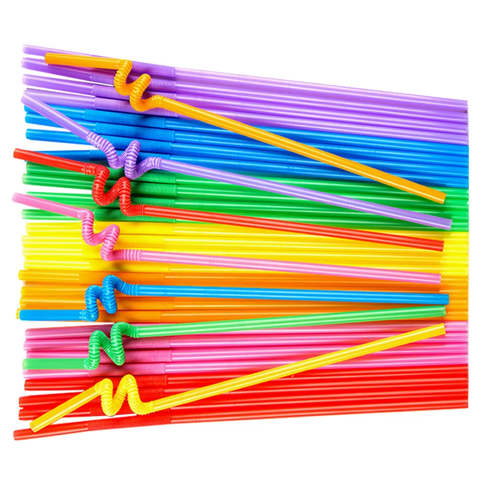

Straws Straw Party Crazy Drinkingcolored Unique Decorative Tubes Kidssummer Child Variedbeverage Drink Silly Loopcocktail Cream