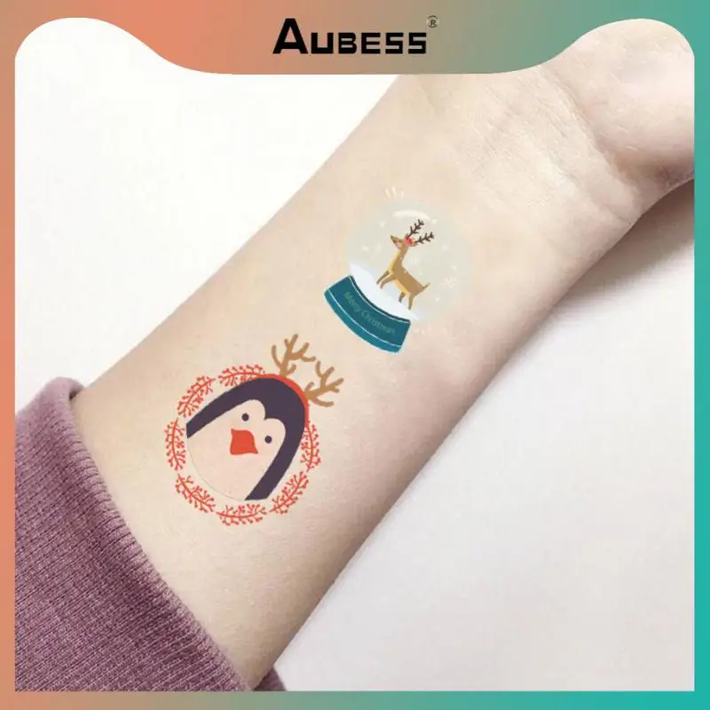

Christmas Temporary Tattoos For Kids Waterproof Body Face Stickers Birthday Stocking Stuffed Xmas Gifts Party Favors For Kid