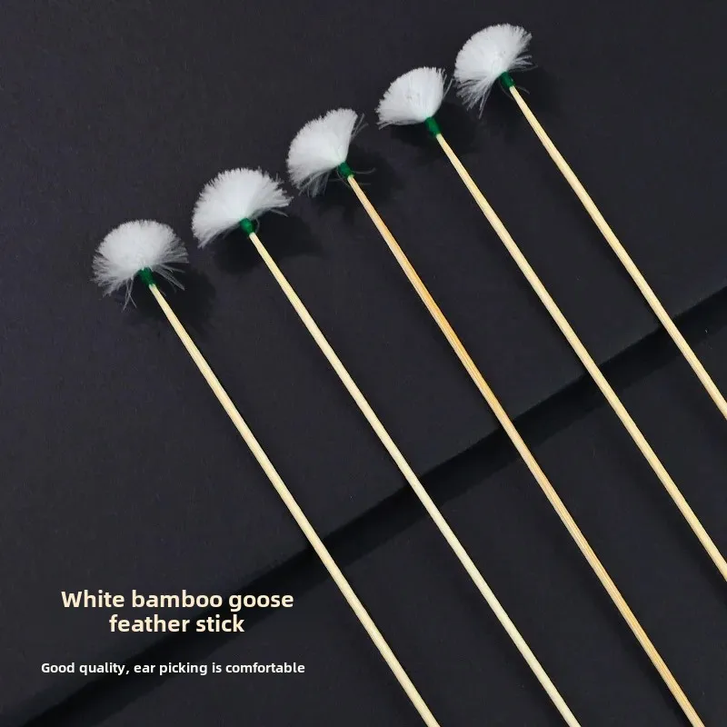 Профессиональный инструмент для удаления ушной серы белая бамбуковая ручка
