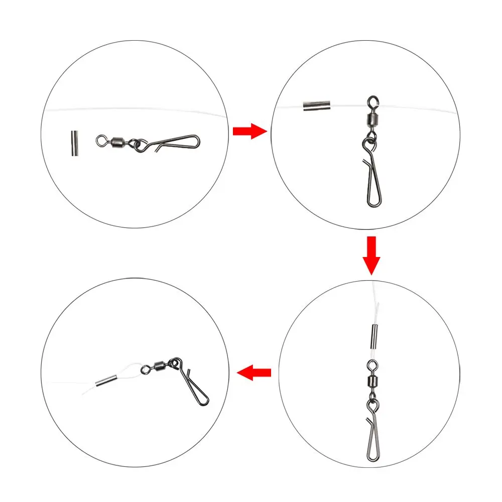 100 шт./партия обжимные трубки для лески 1 0-2 8 мм
