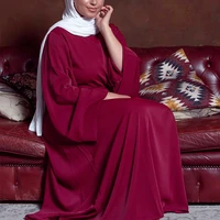 muslim hijab dubai abaya long dresses women turkey robe solid plus size gown kaftan robe longue femme musulmane vestidos largos