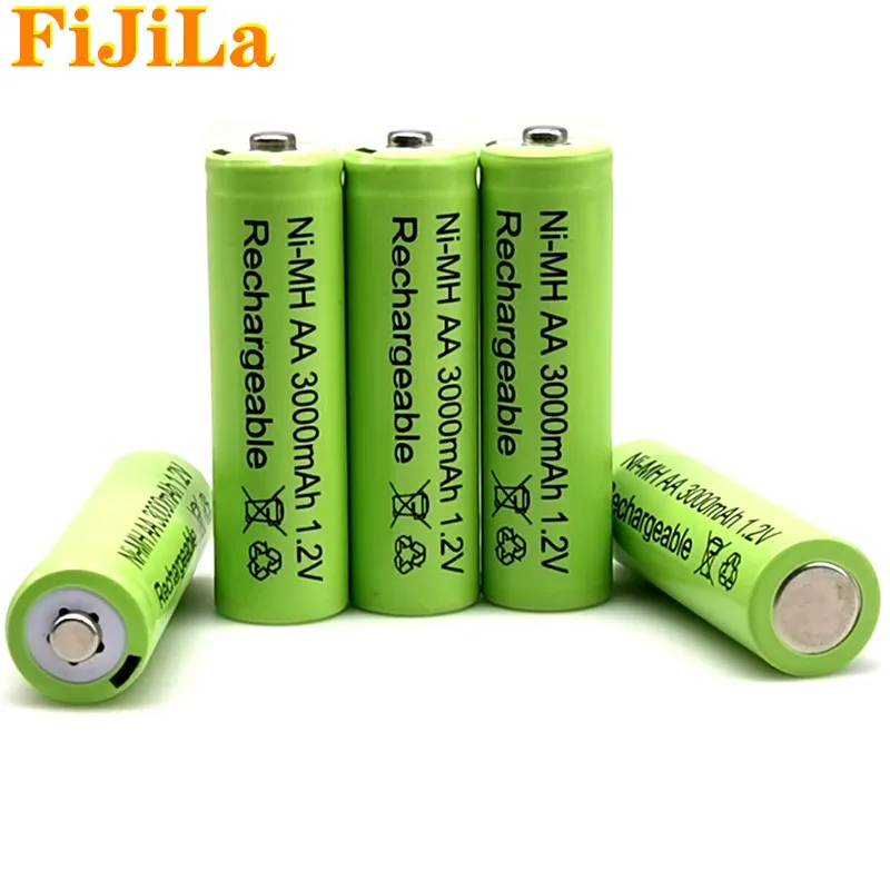 

4 ~ 20 PCS 1,2V 3000 mAh NI MH AA Pre-cargado bateras recargables NI-MH recargable AA batera para juguetes micrfono de la cmara