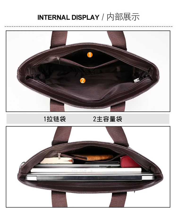 Computer Man Bags Leather Shoulder Bag For Men Business 2023 New Official Messenger Crossbody Bag Male Fashion Casual Handbag