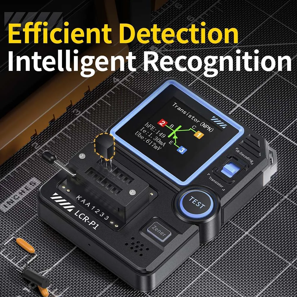 LCR-P1 тестер транзисторов диод триод емкометр сопротивление LCR ESR метр MOSFET NPN PNP