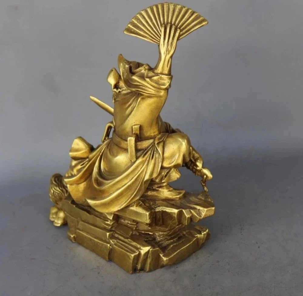 Китайский медный миф Бессмертный Чжун Куй ЧунКуй Бог Ловить Статуя Демона