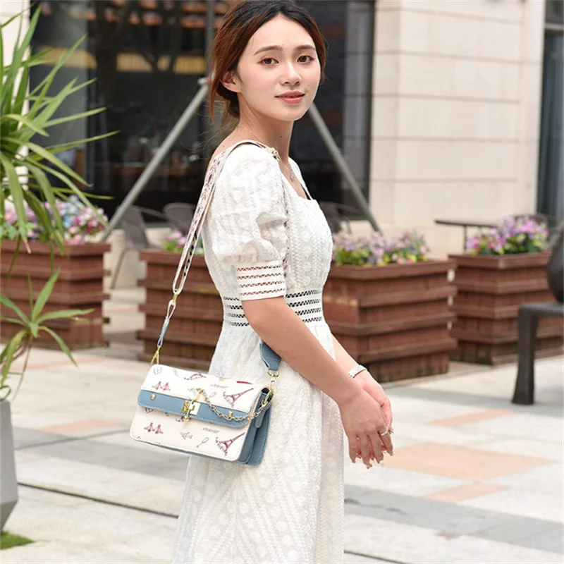 Fashion Luggage &Bags Women's Handbags Crossbody NEW Large-capacity High-end Luxury Square PU Casual  Ladies Bolsos