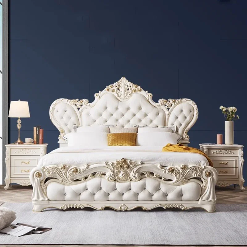 Дизайнерская кровать для девочек современная красота европейская простая