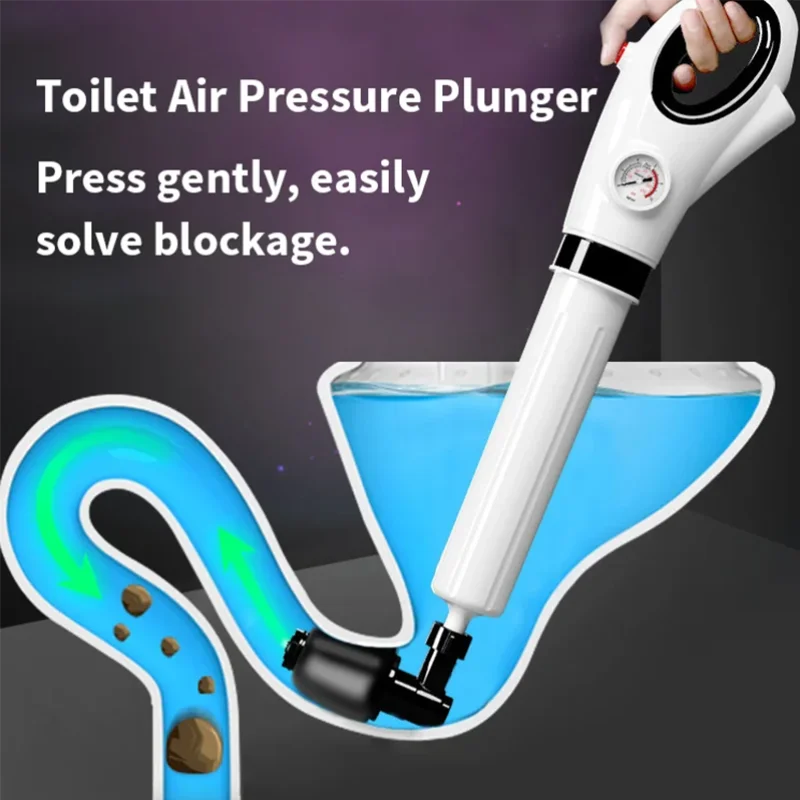 

Toilet Sewer Dredge Clogged Remover Pipe Toilet Plungers Drain High Pressure toilet air drain blaster pump Pneumatic Dredge