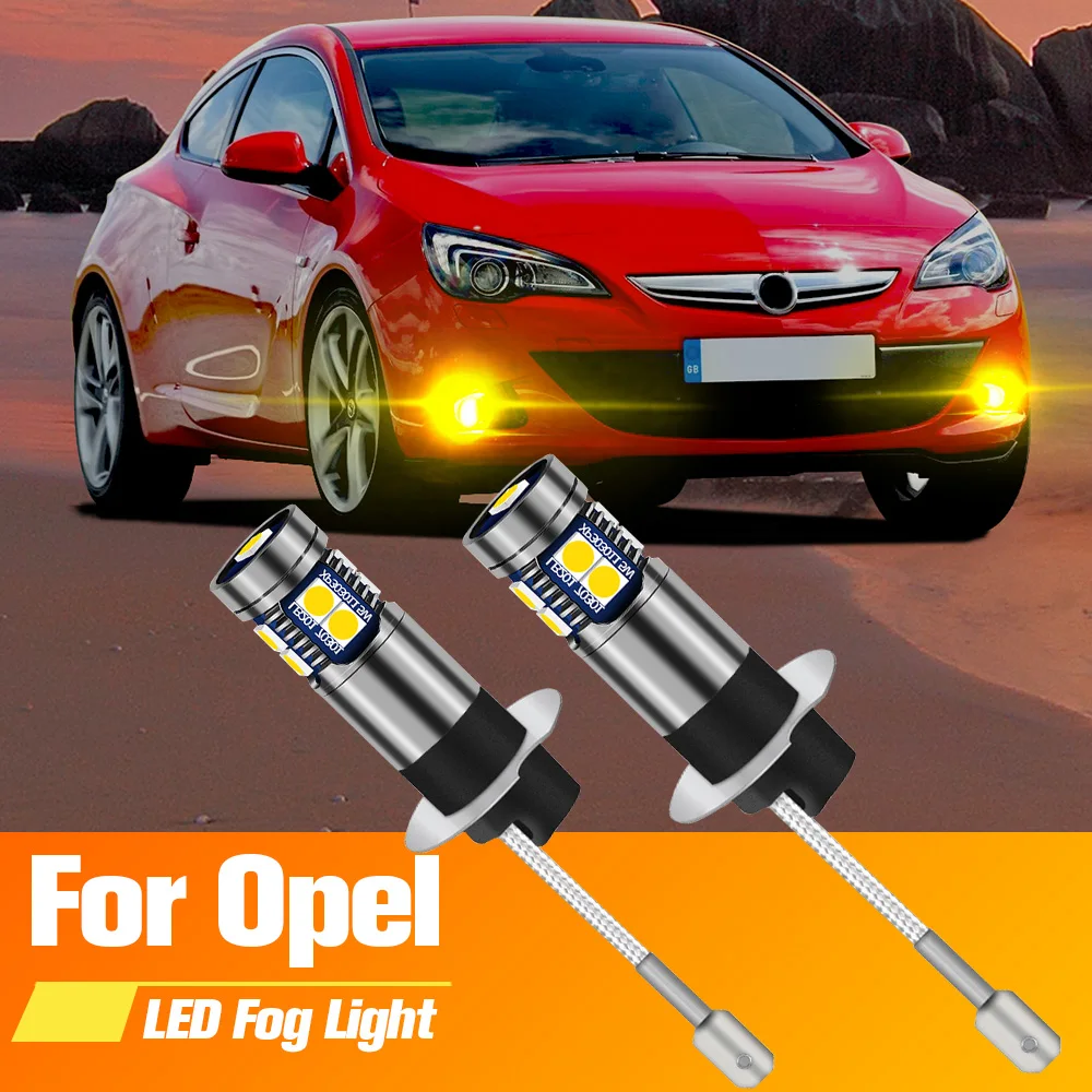 

2pcs LED Fog Light Blub H3 Lamp Canbus No Error For Opel Agila Astra F G H Corsa Frontera Meriva A Vectra B C Zafira 1999-2015