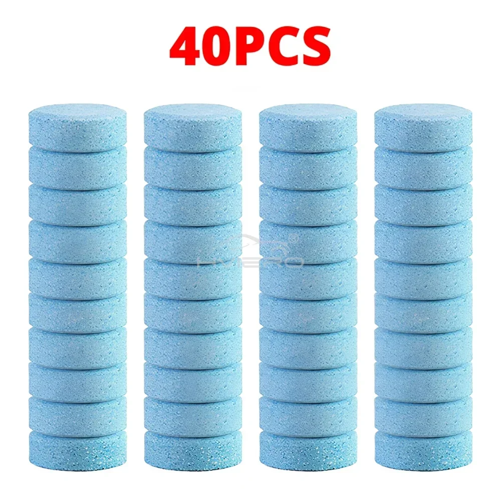 

10/40X твердый очиститель лобового стекла, автомобильный стеклоочиститель, многофункциональные шипучие таблетки, инструмент для чистки стекла и туалета, автоаксессуары