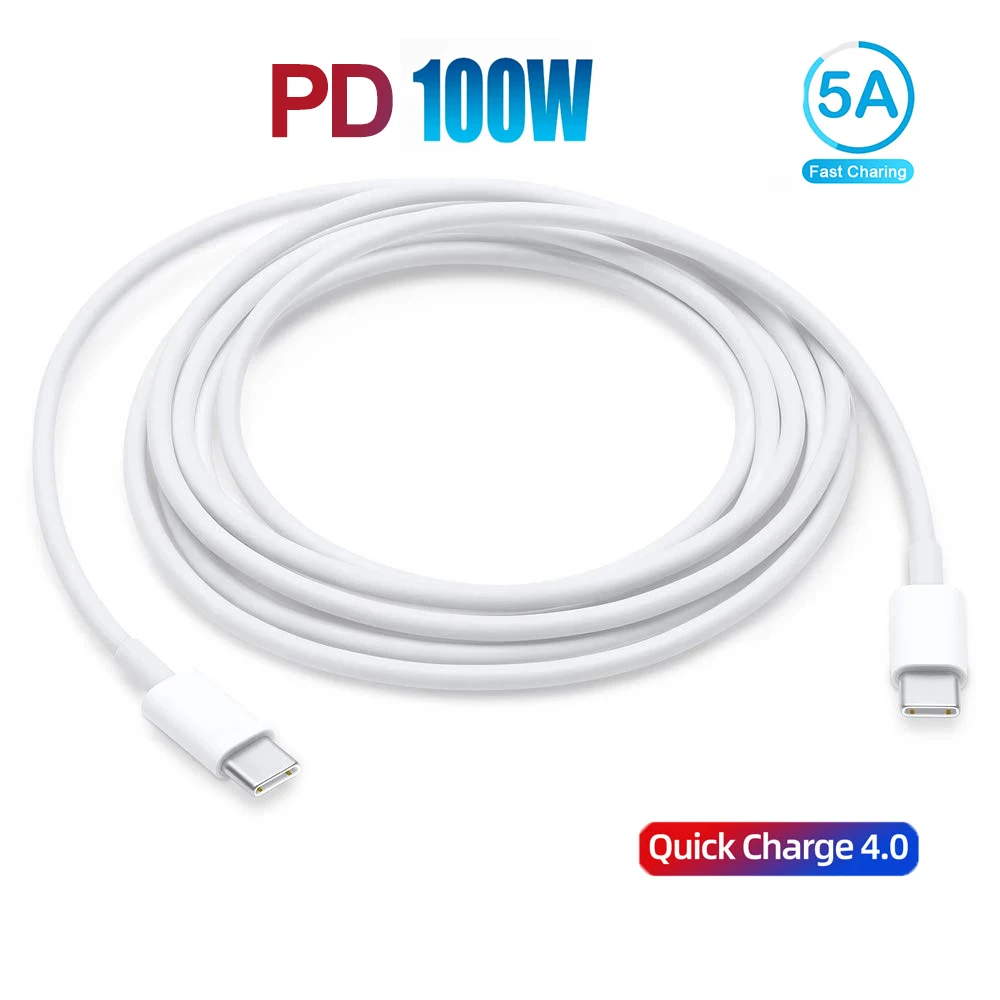 

10 шт., кабель USB C-USB Type C для Samsung S20, PD 100 Вт, 60 Вт