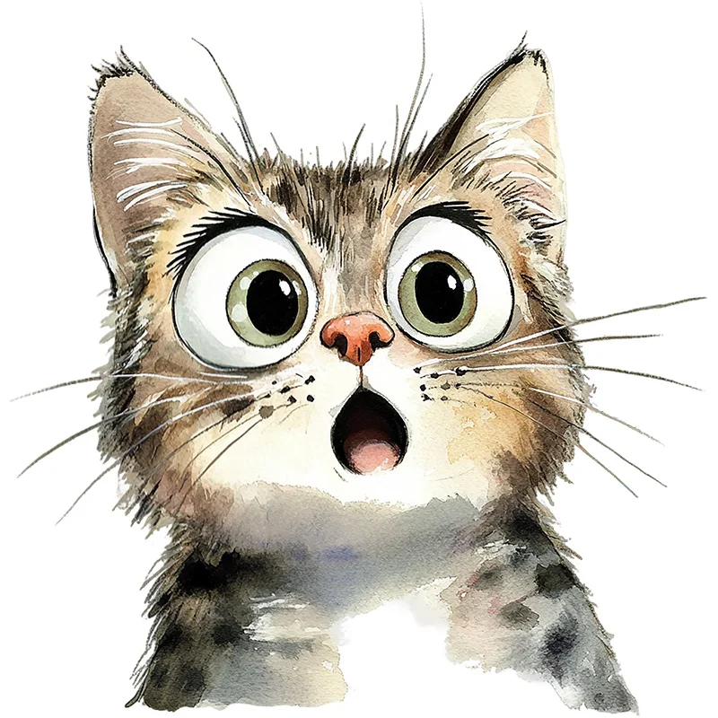 

Наклейки для туалета с кошками, ПВХ