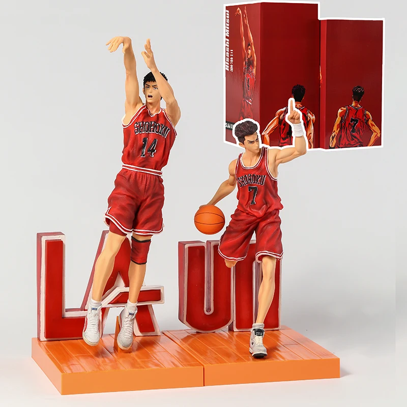

Slam Dunk 14 Mitsui Hisashi 7 Miyagi Ryota GK Statue Decoration Figure Collectible Toy