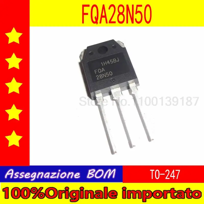 

10pcs/lot FQA28N50 28N50 TO-3P field effect transistor 500V 28A
