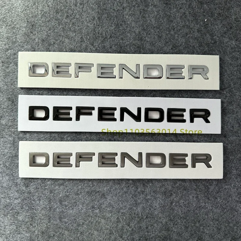 

Автомобильные 3D ABS DEFENDER, наклейки с буквами, наклейки для DEFENDER, передний капот автомобиля, задний багажник, эмблема кузова, наклейки на значок