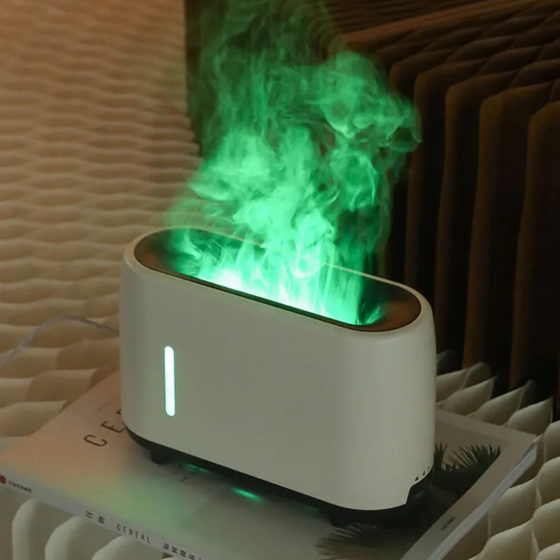 Диффузор для эфирных масел Flame Fire Aroma Air Humidifier с таймером автоматического