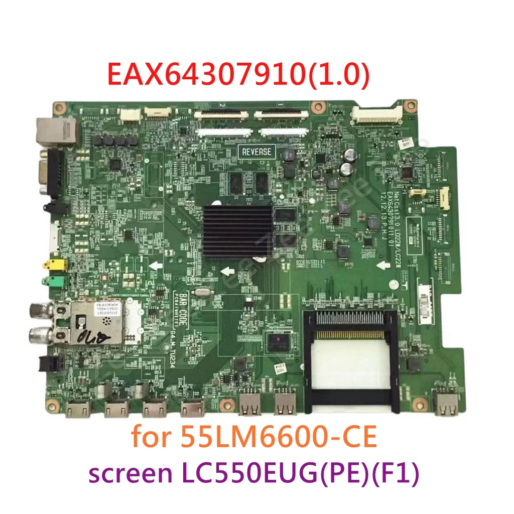 

Хорошо работает для оригинальной материнской платы 55LM6600-CE EAX64307910 (1,0), соответствующий экран LC550EUG(PE)(F1)(100% тест перед отправкой)
